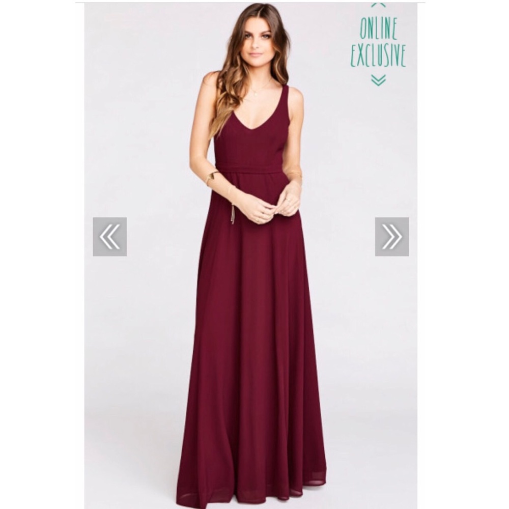 Show Me Your Mumu JENN MAXI DRESS ~ MERLOT CHIFFON
